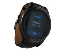 Samsung Gear S2 Classic Stainless Steel Case Black Modern Buckle Read  Details 