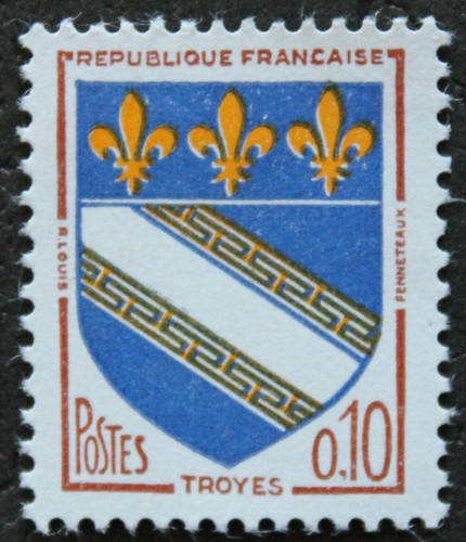 Timbre france blason de - timbre,
