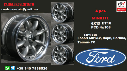 Jantes minilite 13 - jantes, 6j