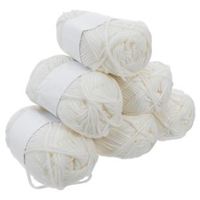  6 Pcs Fil Tricotin Coton Pour