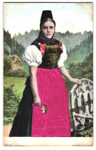 Carte postale tissu - en, gaufré
