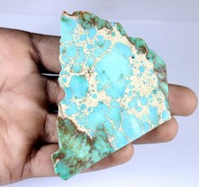 Naturel Bleu Crête Turquoise 316 Carat Certifié Dalle Pierre Précieuse T18426