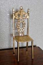 Chaise de Poupée Ancienne Mignonette - En Cuivre - Ancienne  Maison de poupée