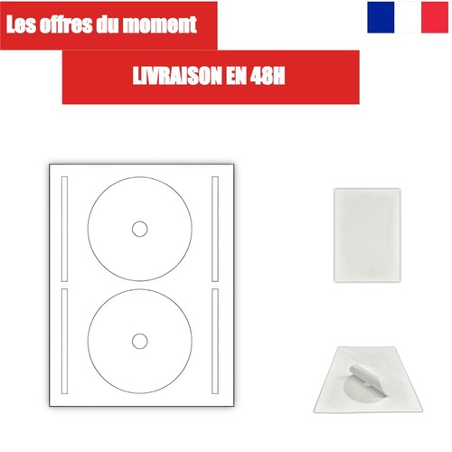 100 étiquettes dvd - 100, cd