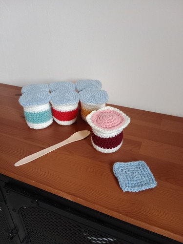 Fait main lot yaourt crochet - yaourt,