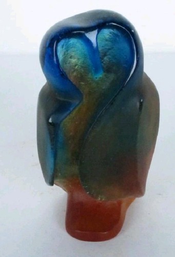 Daum pate verre love owl - daum, de