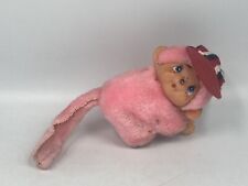 Vintage Plush Finger Clip Bootleg Fake No KIKI Monchhichi Monkey Rose 7cm