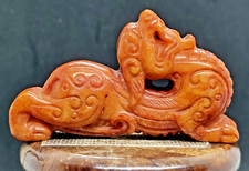 Jade Hetian dragon artisanat