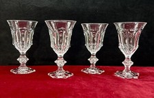 VAL SAINT LAMBERT METTERNICH WINE GLASSES CRYSTAL FLAT SIZE