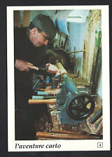 OLD CHAPEL (62) M. SENECHAL, craftsman at work in the WOODEN TOWER in 1991