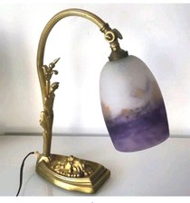 Lampe Art Déco BRONZE et PATE