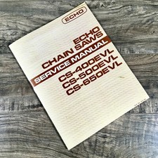Echo Chainsaws Cs-400Evl Cs-500Evl Cs-650Evl Service Shop Repair Manual Overhaul