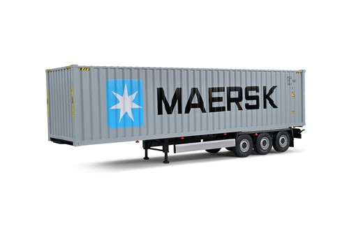 Semi remorque porte container - semi-remorque, porte-container