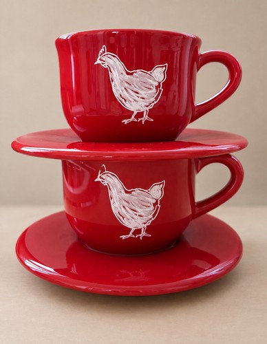 Grandes tasses soucoupes - grandes,