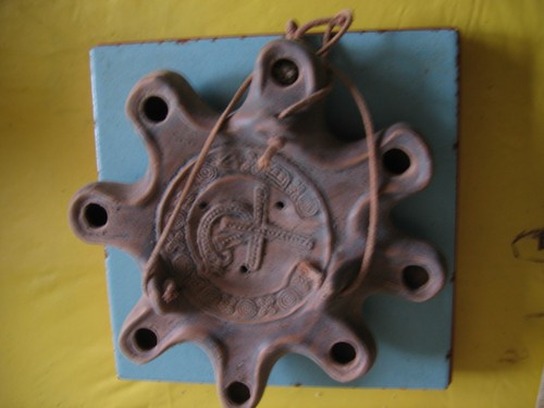 Lampe huile romaine - lampe,