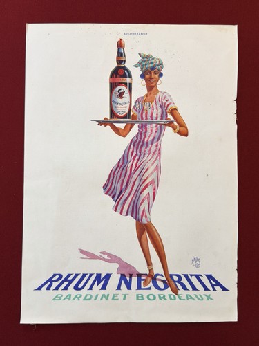Affiche publicitaire ancienne - affiche,