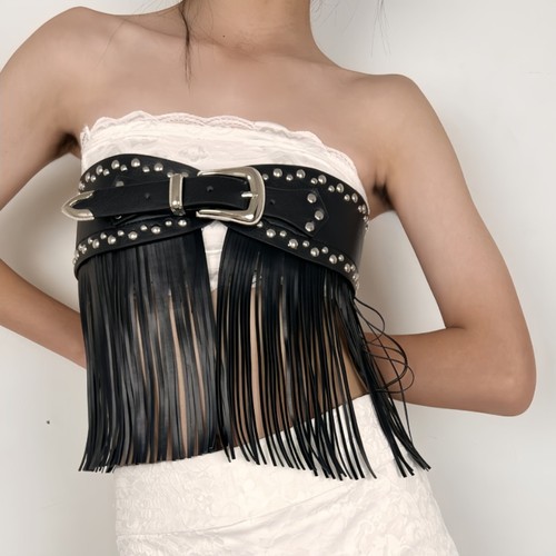 Femme faux cuir large - femme,