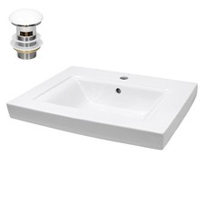 Vasque en céramique blanc