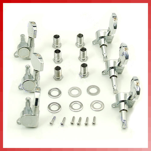Chrome guitar tuning pegs - chrome,
