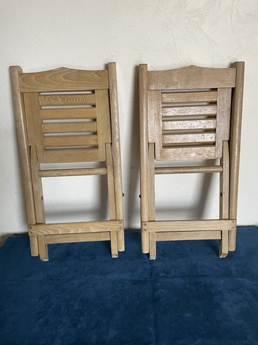 Paire chaises pliantes - paire,