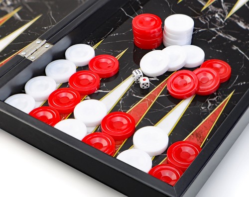Jeu backgammon pions en - de,