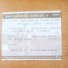 Ticket : 2014/2015 19/12/2014 National League Grimsby Town v Forest Green Rovers