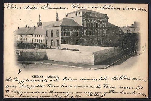 Cpa chimay athénée 1902 - athénée,