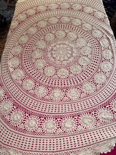 Nappe ronde ancienne filet - ronde,