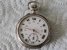 montre gousset argent et or 18