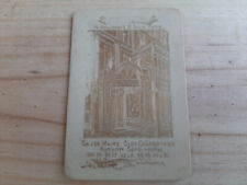Very Rare Romanesque Maison Maire Conti 19th 19th Paris Memorandum Gold Card