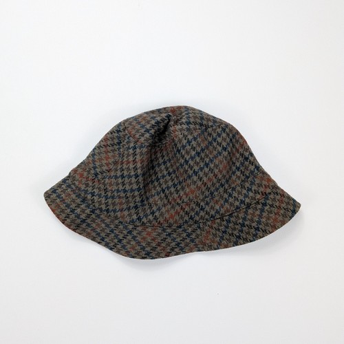 Chapeau seau vintage tweed - chapeau,