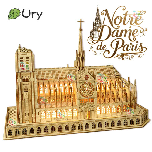 Puzzle bois cathédrale - 3d,
