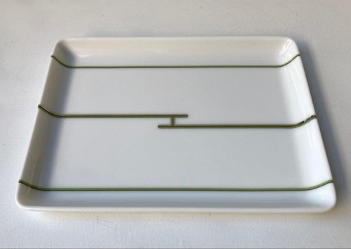 Plateau carré porcelaine