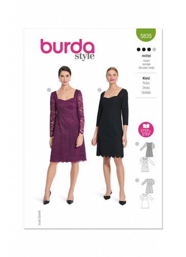 Burda 5835 cocktail robes - burda,