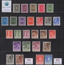 WC1_32528 DUTCH INDIES. Valuable 1949 set. Sc.307-330,331-332. MH-MLH
