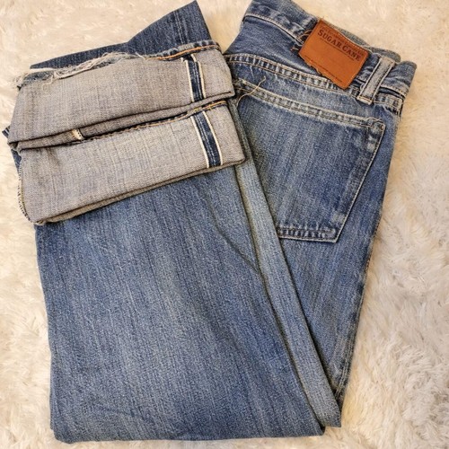 Jean denim selvage rouge - denim,