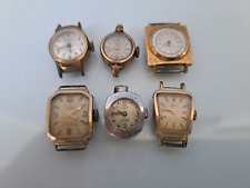 6 Vieux Montres, Montres Bracelet : Timex, Uniona, Zentra, Laco, Cauny, Estima