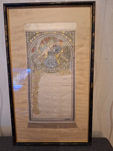 Tableau mucha art nouveau - ",