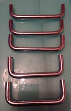 5 Vintage Factory Loft Loft Stainless 8.8cm to 10.6cm Stainless Dresser Handles