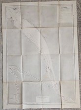 MARINE MAP: La GIRONDE - Garonne and Dordogne Bordeaux Surveys of 1929 and 1951