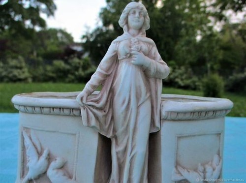 Jardinière sculpture femme - jardinière,