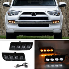 LED DRL Daytime Running Light Kit Fog Lamp 2pcs For 2014-2024 Toyota 4Runner