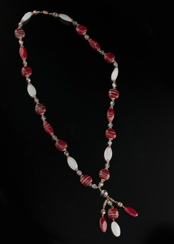 Sautoir collier perles cristal - collier,
