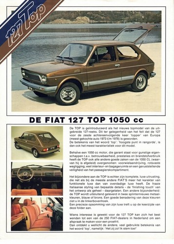 Catalogue brochure fiat - fiat, 127