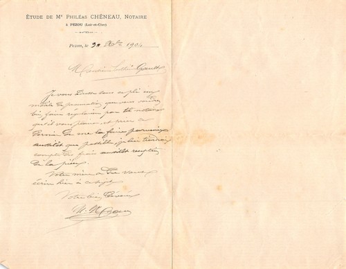 1904 notaire phileas cheneau - phileas, a