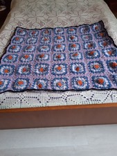 plaid vintage au crochet en