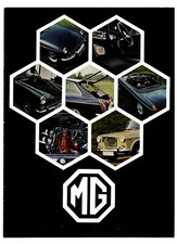 MG 1300 Mark II Midget Mark III MGB GT MGB Car Brochure 1969 Original