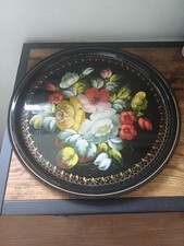 Plateau rond, tôle, art de