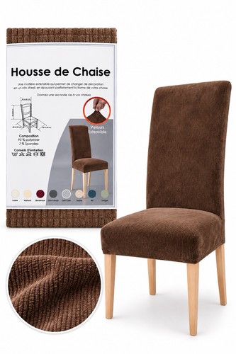 Housse chaise velours - de,