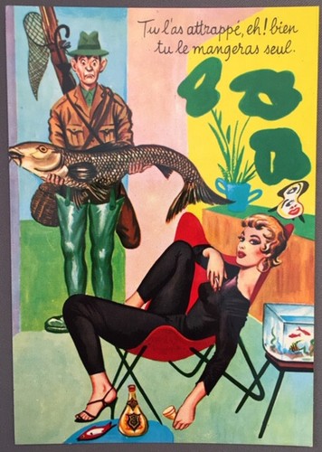 Carte postale humoristique - carte,